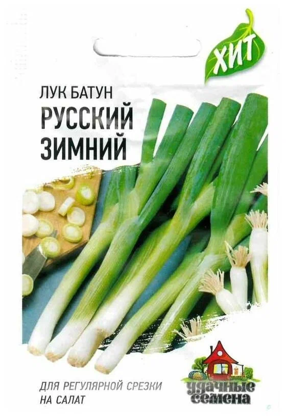 Лук батун Русский зимний Удачные семена 0,5 г цв/п